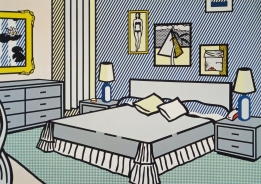 Bedroom with Waterlilys (Slaapkamer)