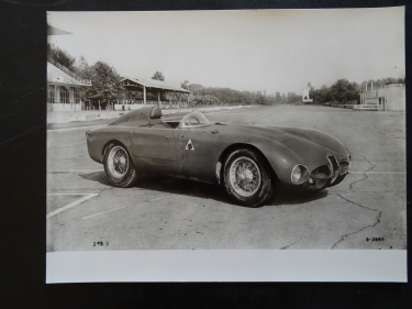 Alfa Romeo Disco Volante,  promotiefoto uit 1953