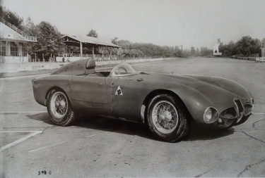 Alfa Romeo Disco Volante,  promotiefoto uit 1953